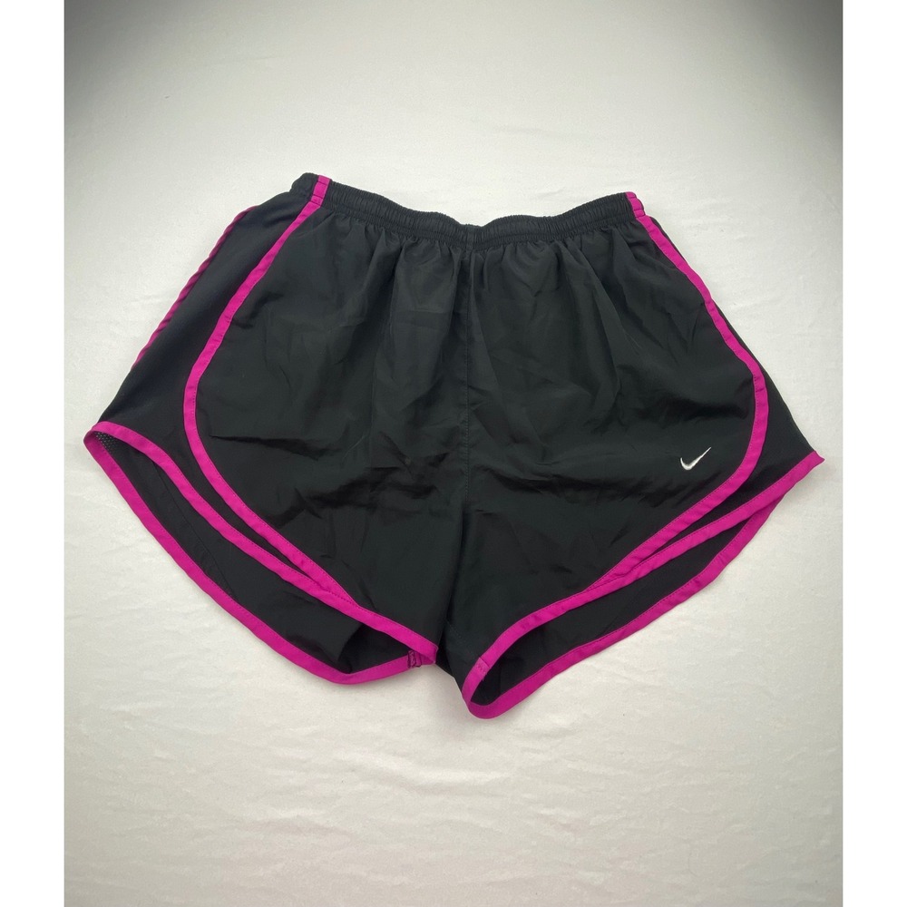 Nike Dri-FIT Tempo Running Shorts Black Purple Womens Medium Athletic Workout